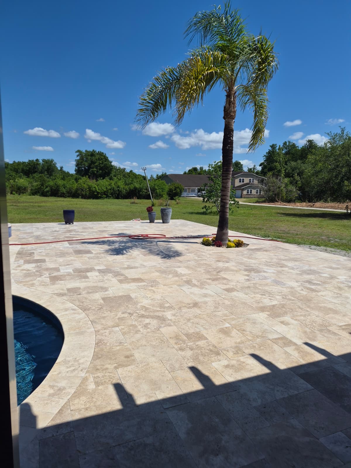 Gazebo and pool